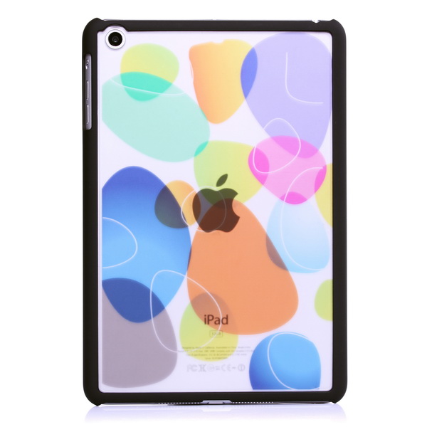 Transparent and colorful case for apple ipad mini